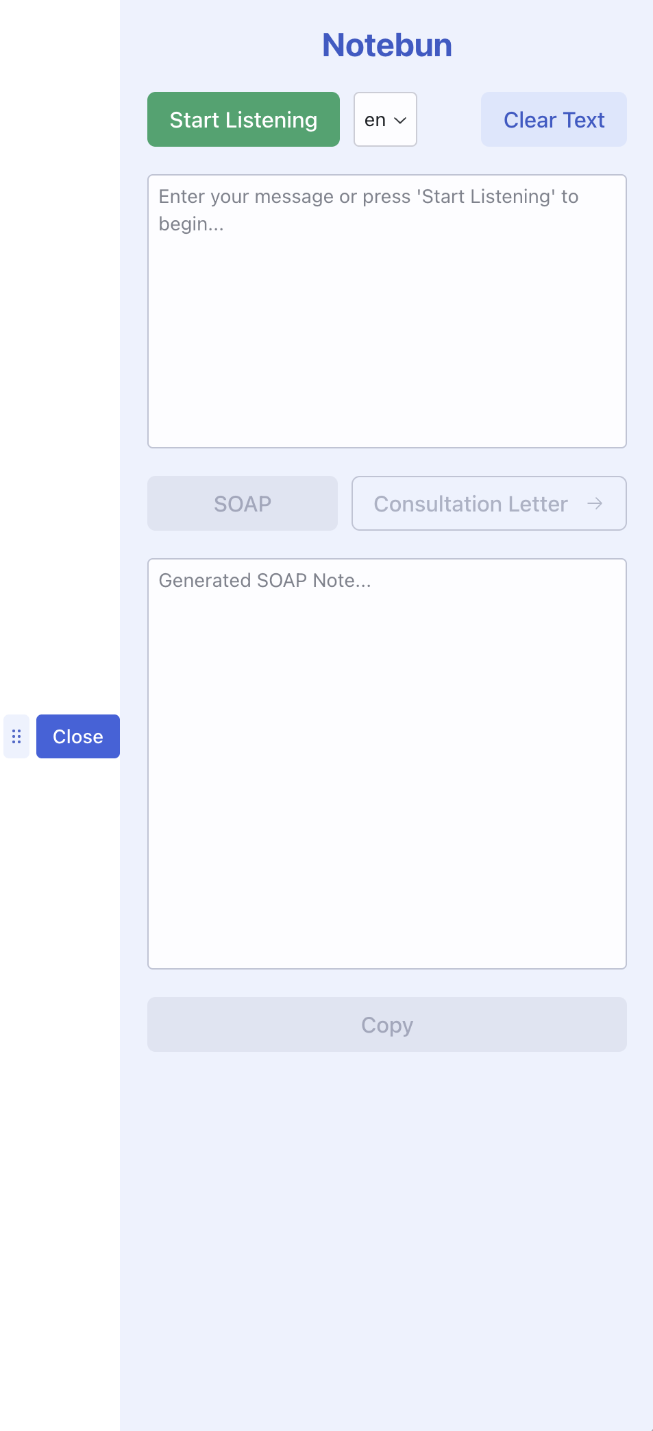 Notebun v1 screenshot 1